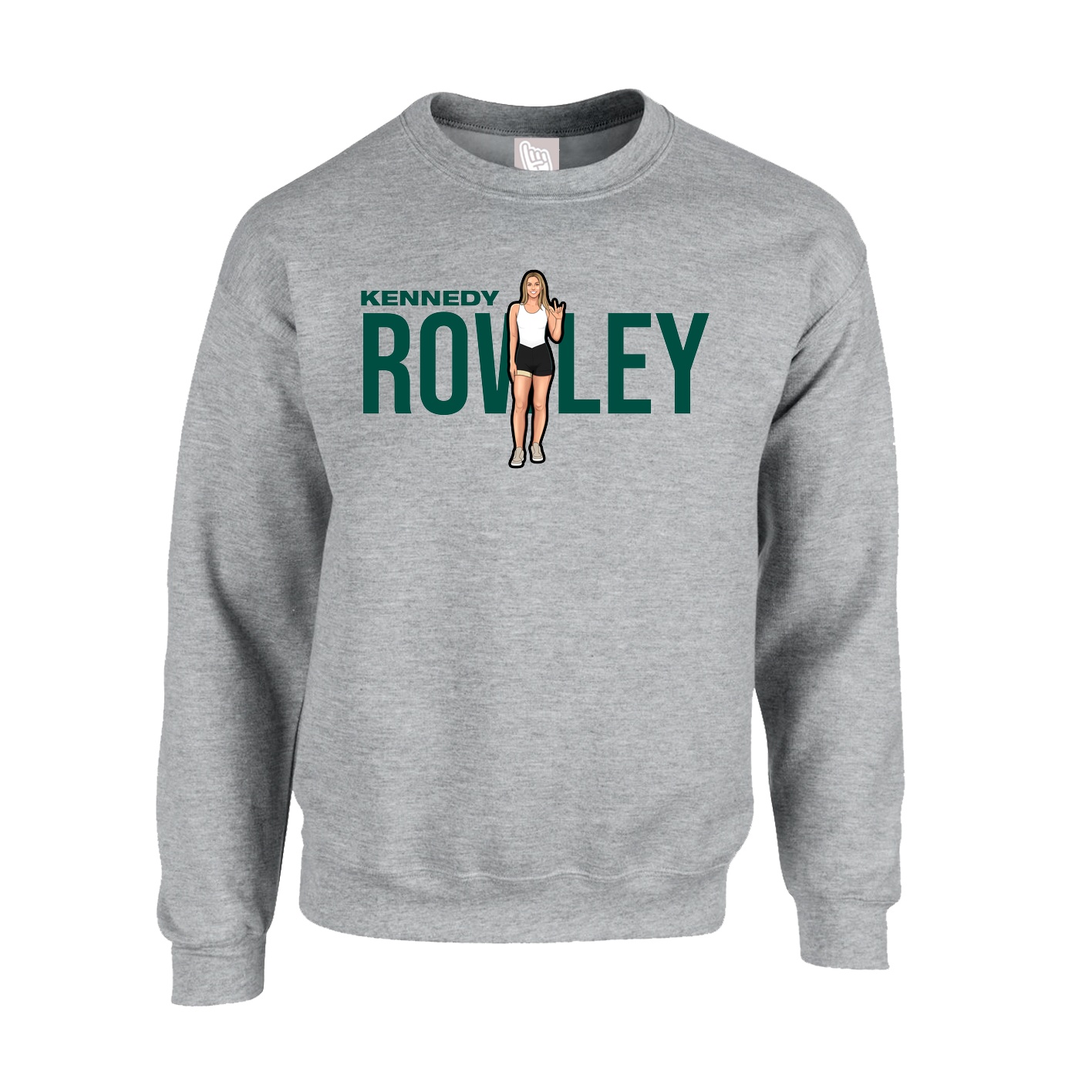 Fleece Crew — Player Name in Grey