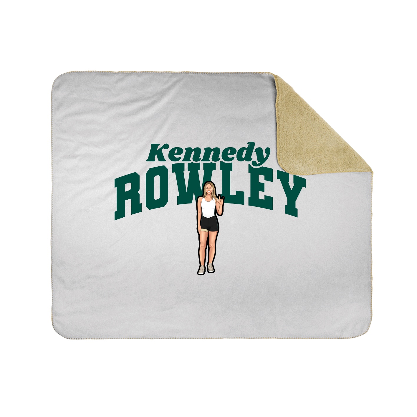 Throw Blanket — Signature Arch in White
