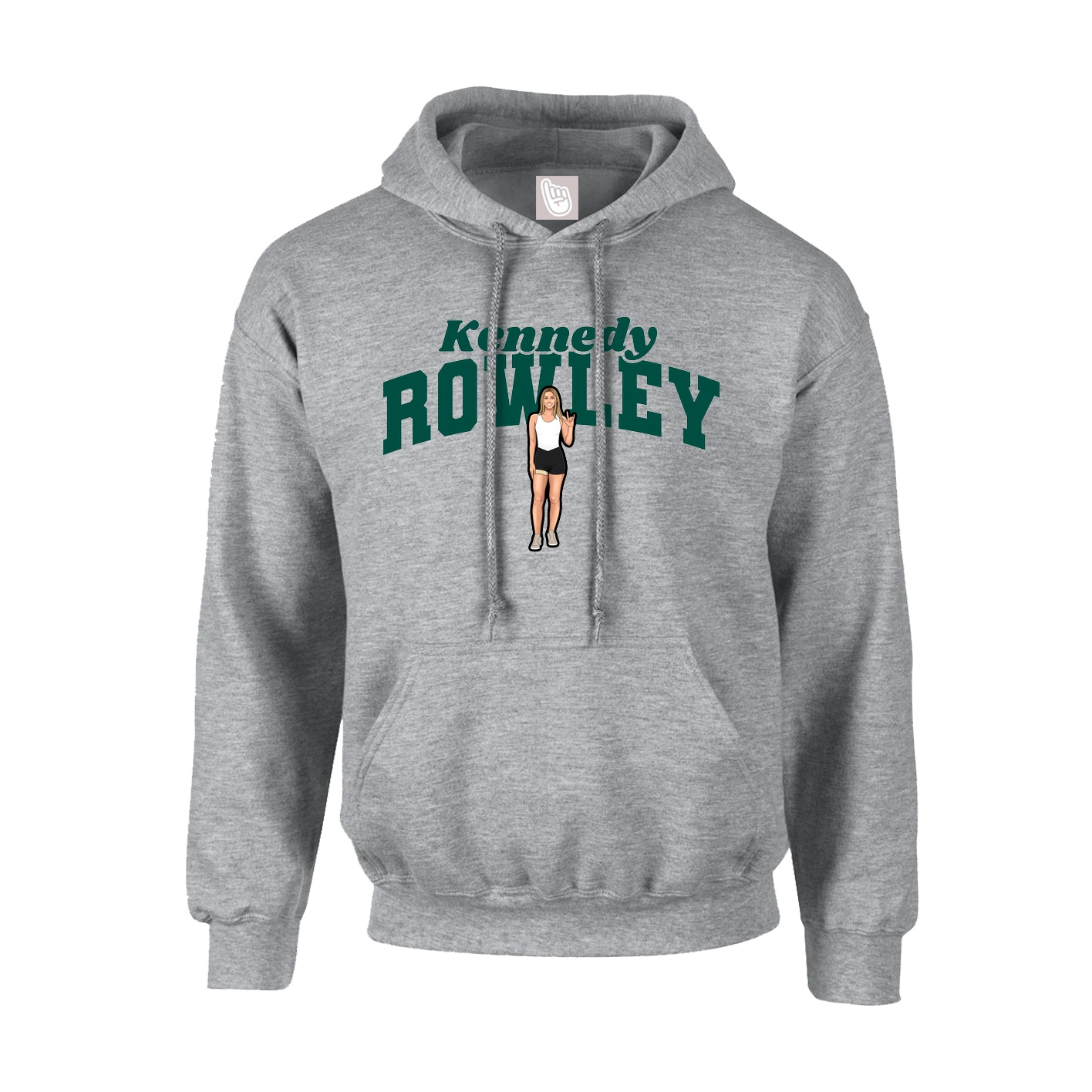 Hoodie — Signature Arch in Grey