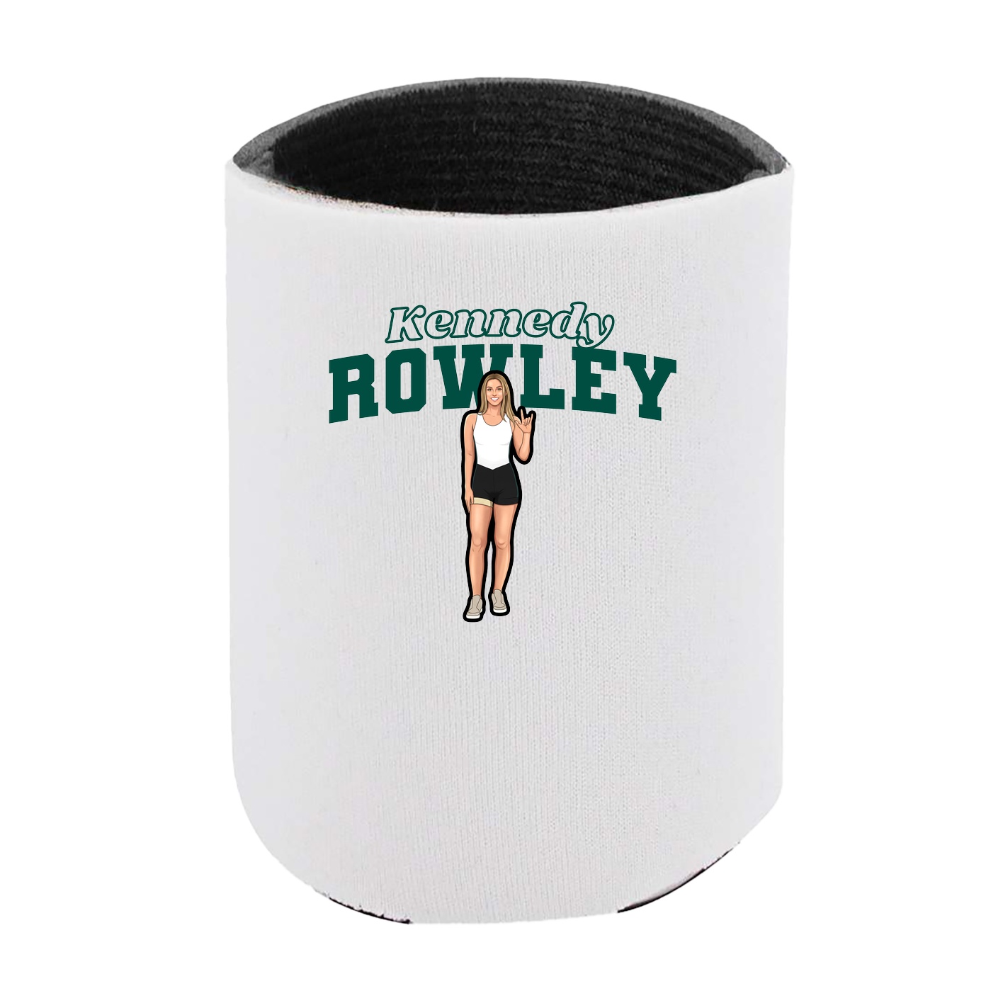 Can Holder — Name Arch in White