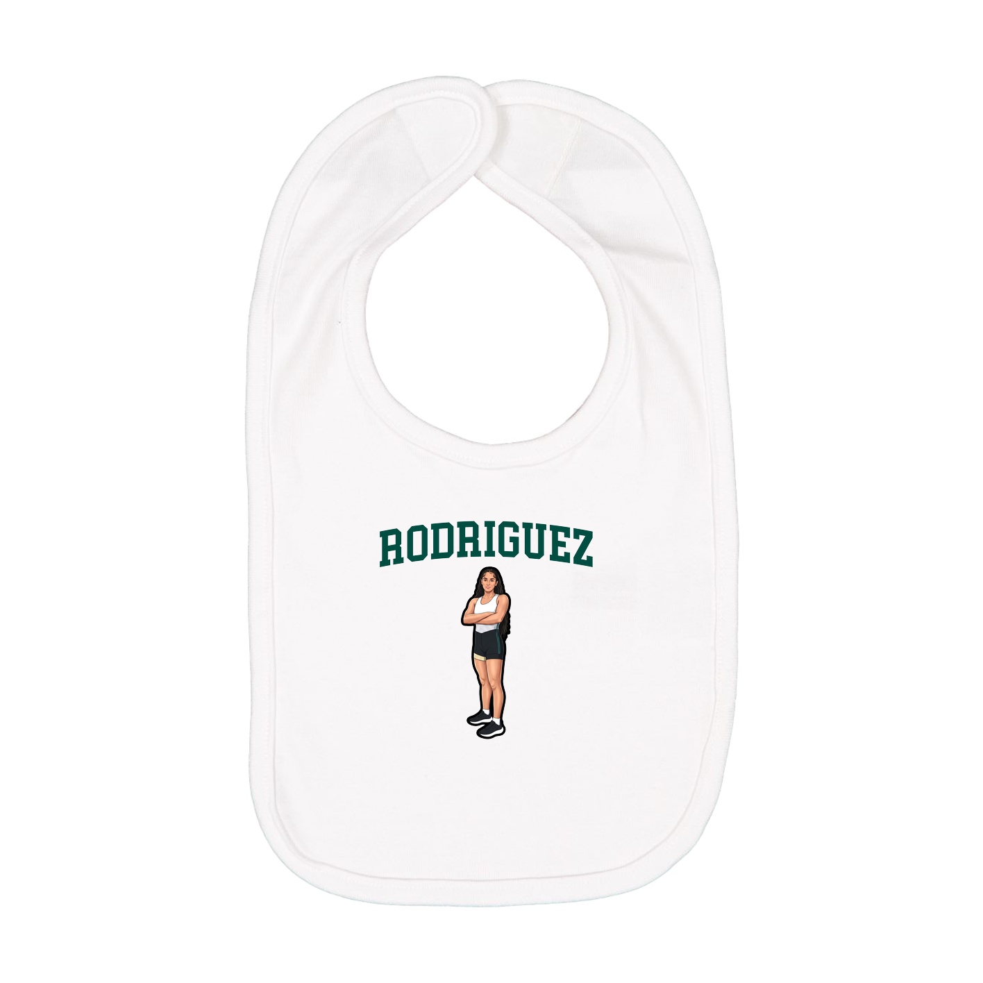 Infant Bib — Shirsey in White