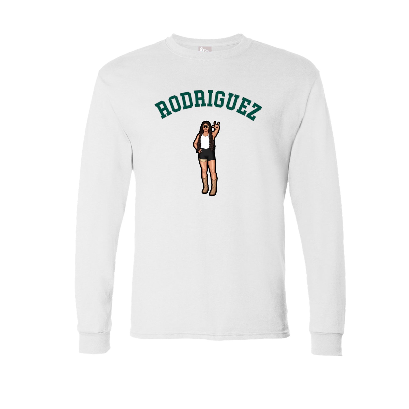 Long Sleeve Tee — Shirsey Arch in White