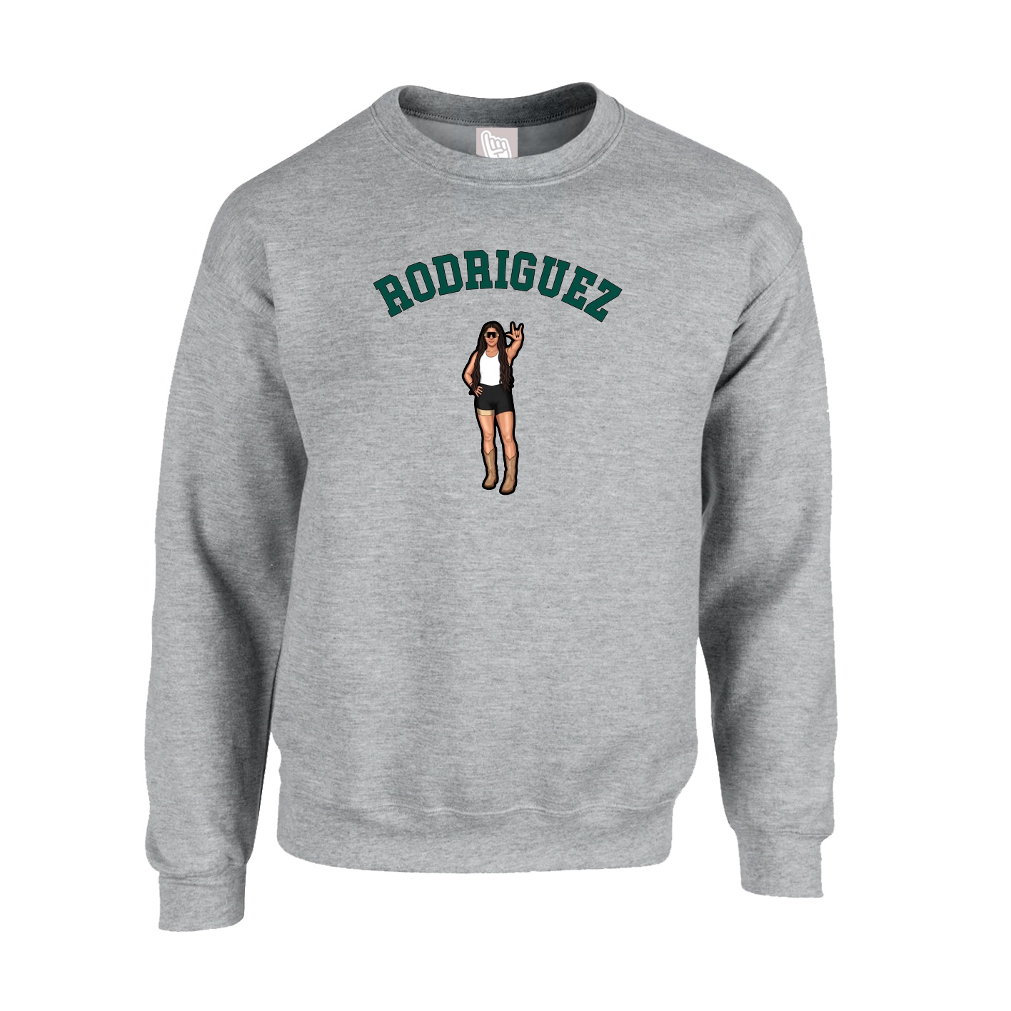 Fleece Crew — Shirsey Arch in Grey