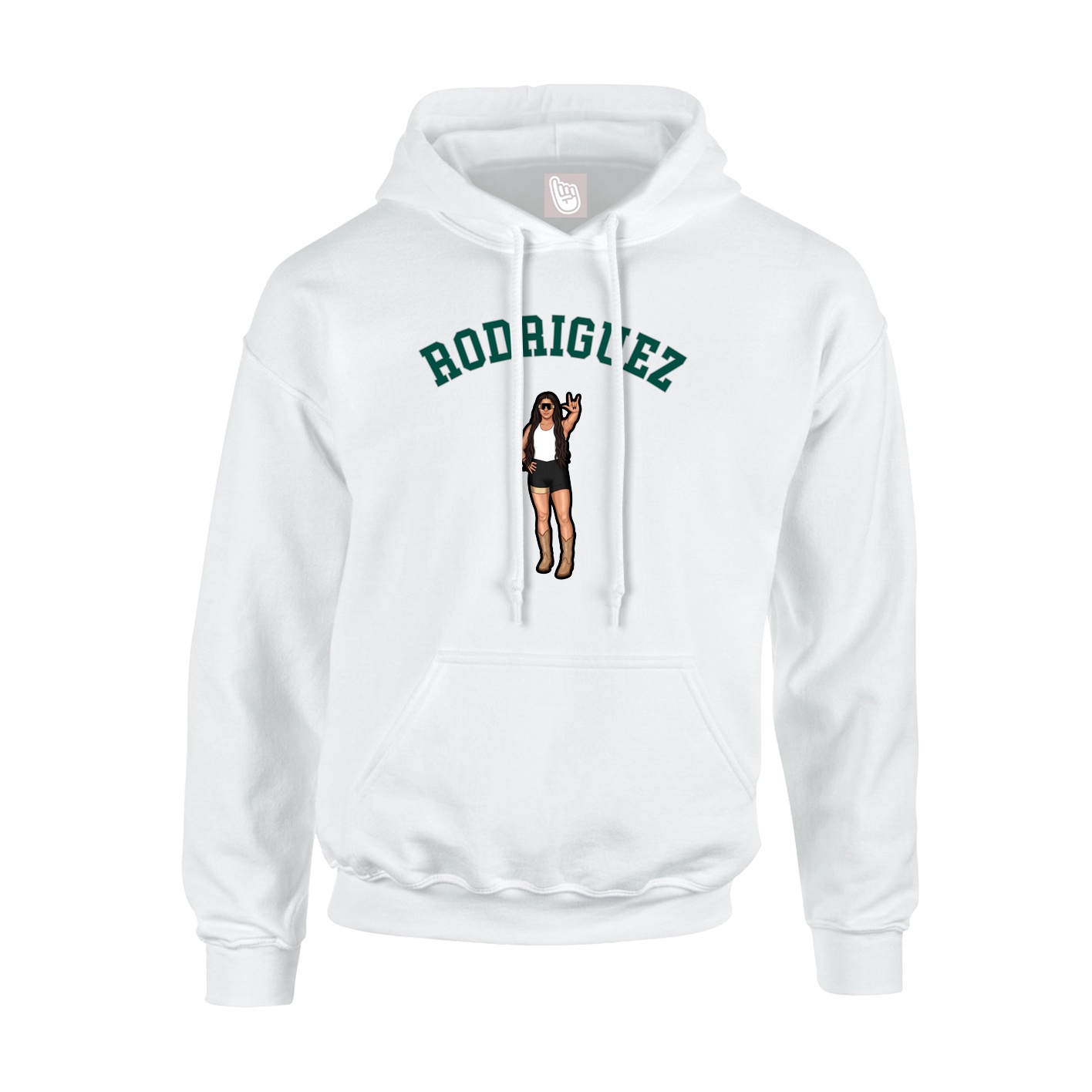 Youth Hoodie — Shirsey Arch in White