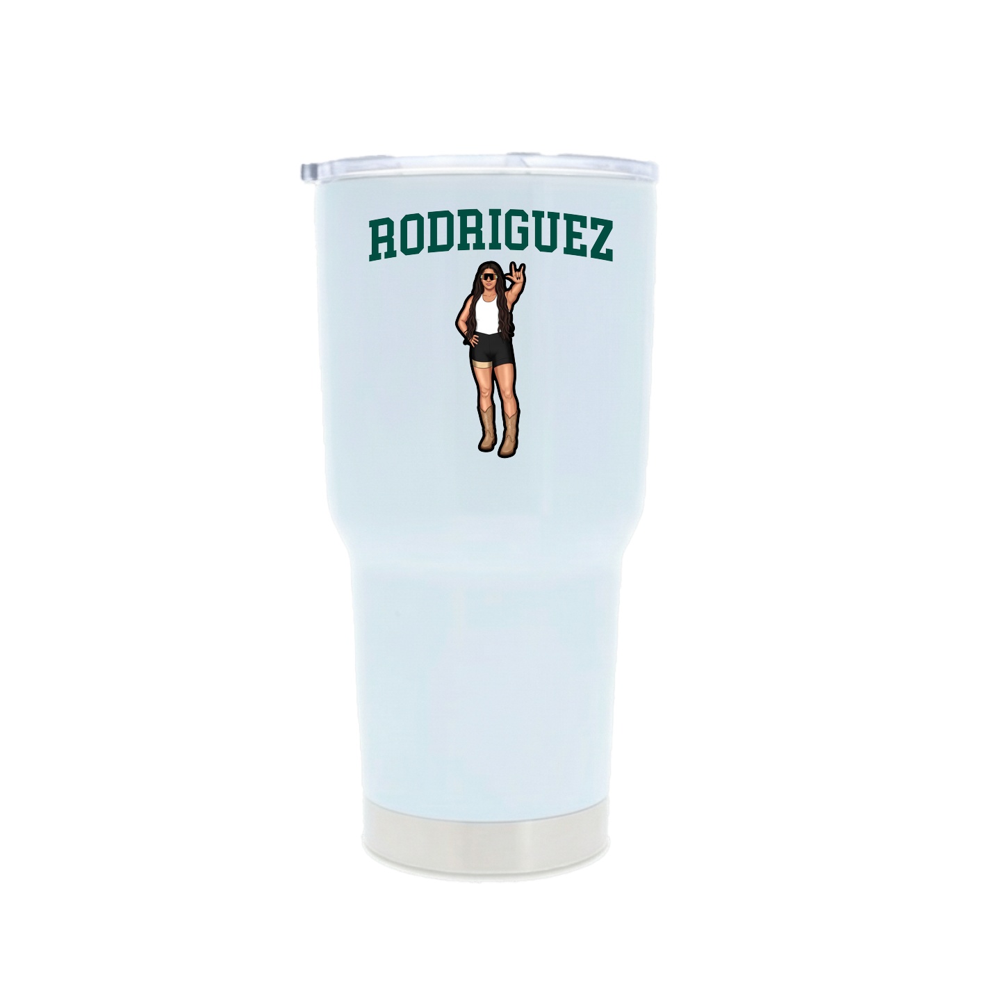 30oz Stainless Steel Tumbler — Shirsey in White