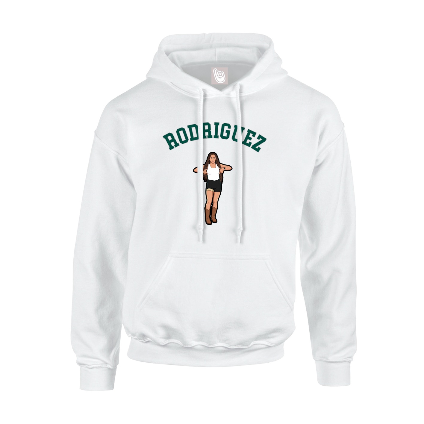 Hoodie — Shirsey Arch in White