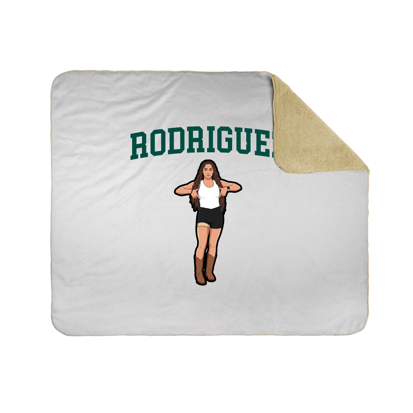 Throw Blanket — Shirsey in White