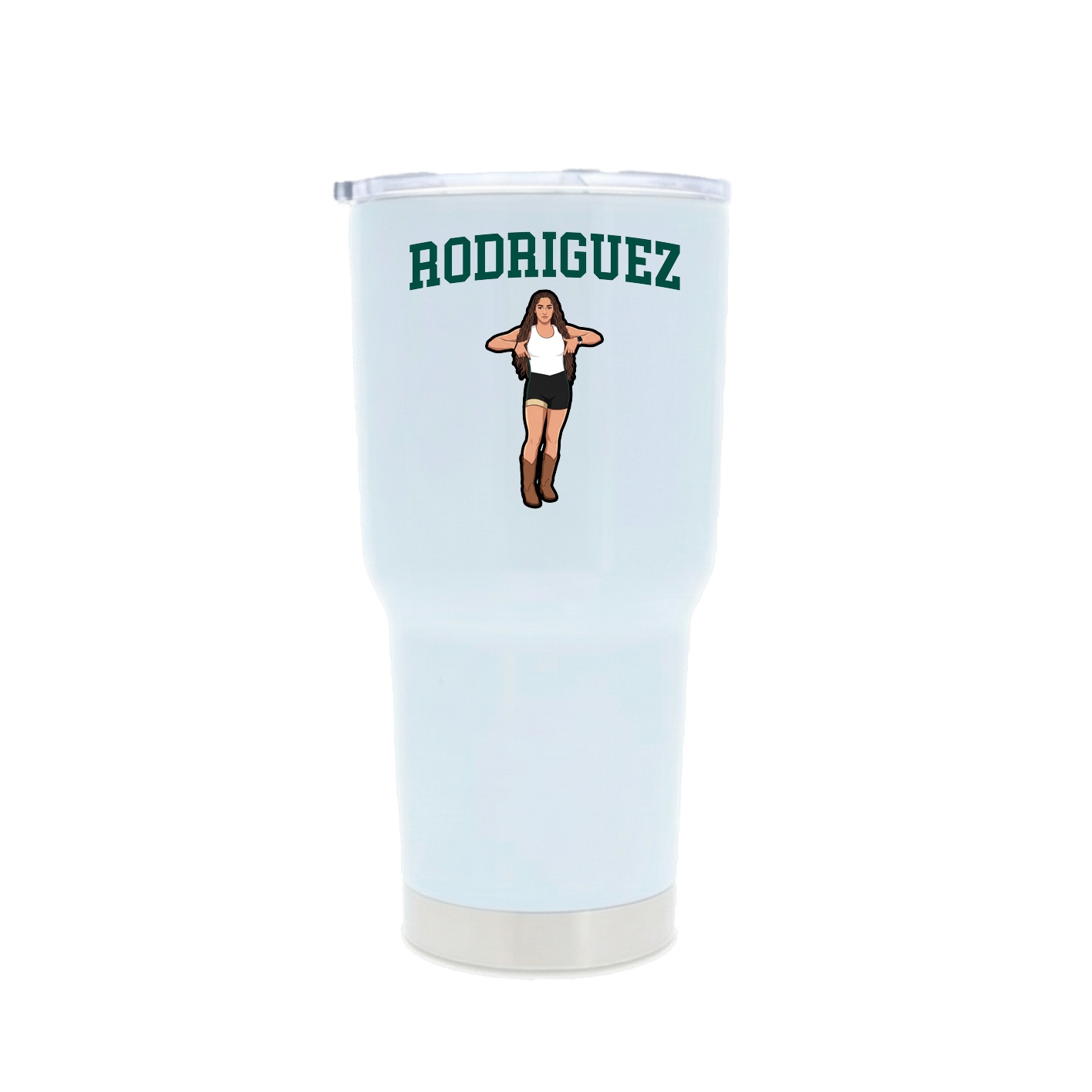 30oz Stainless Steel Tumbler — Shirsey in White