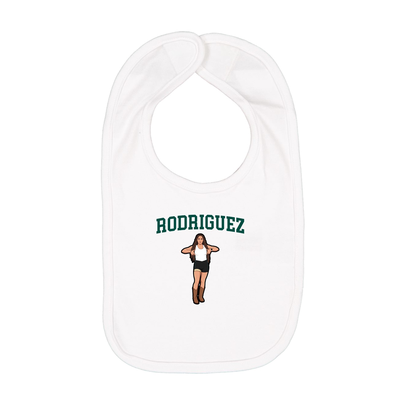 Infant Bib — Shirsey in White
