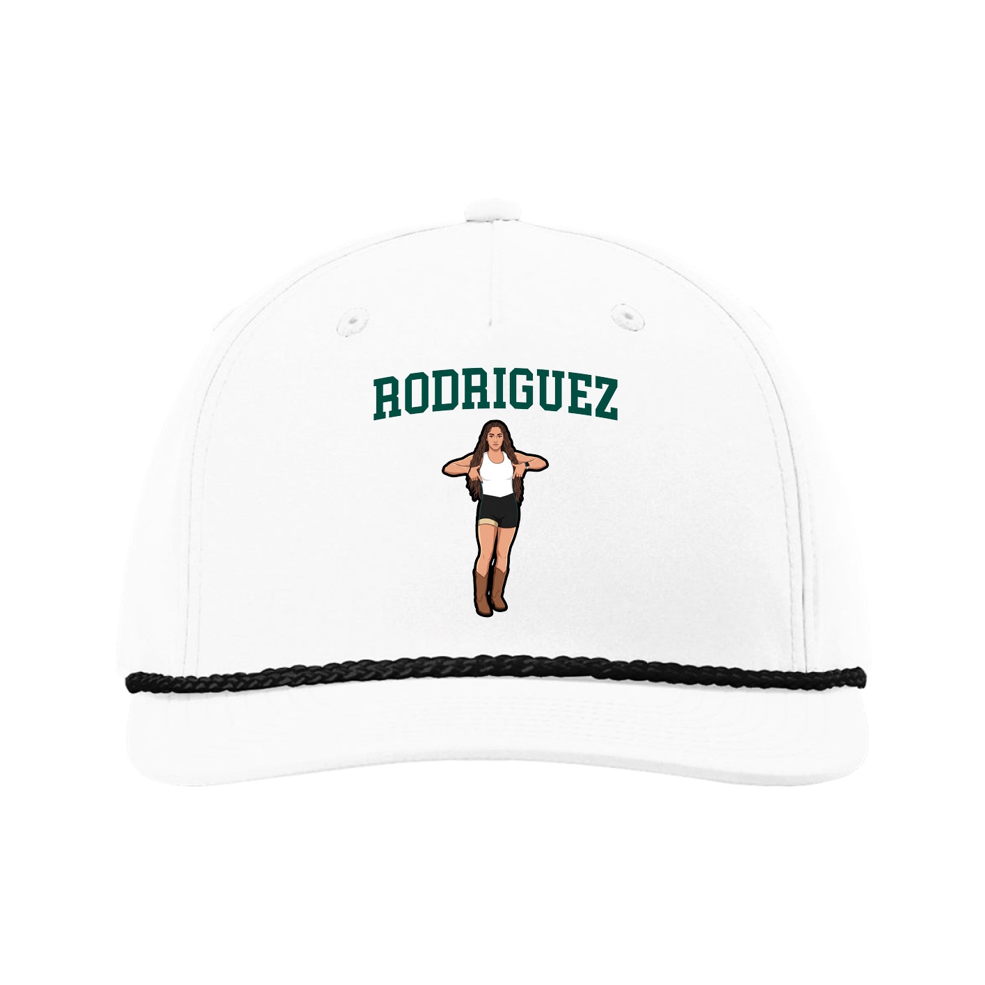 Five-Panel Classic Rope Cap — Shirsey in White