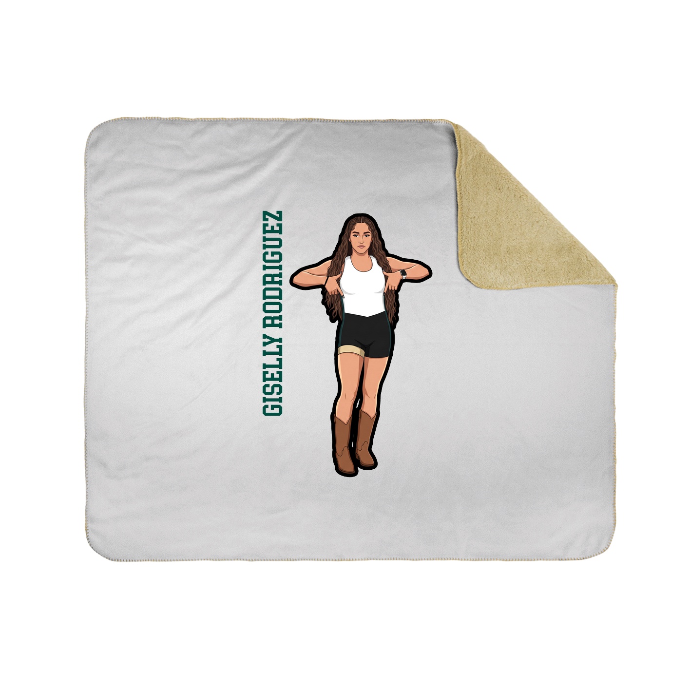 50x60 Sherpa Lined Throw Blanket