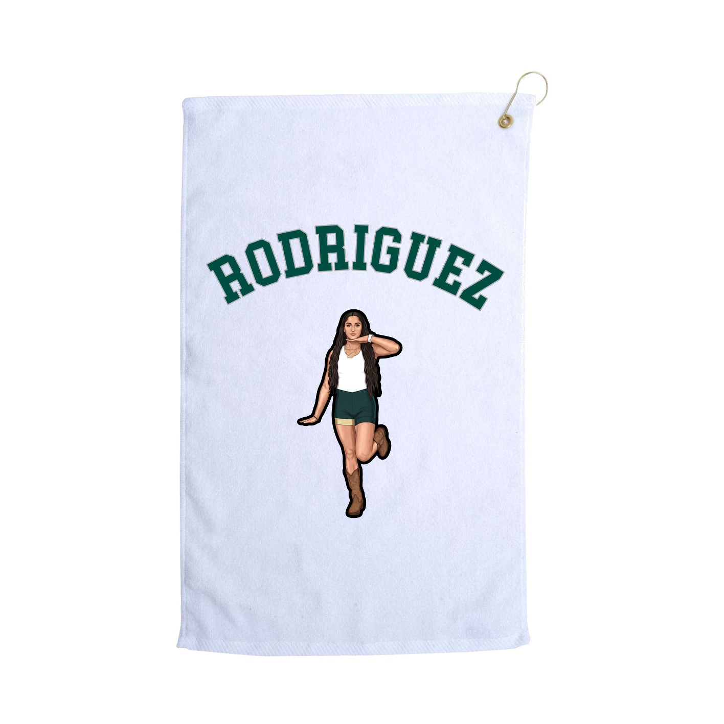Golf Towel — Shirsey Arch in White
