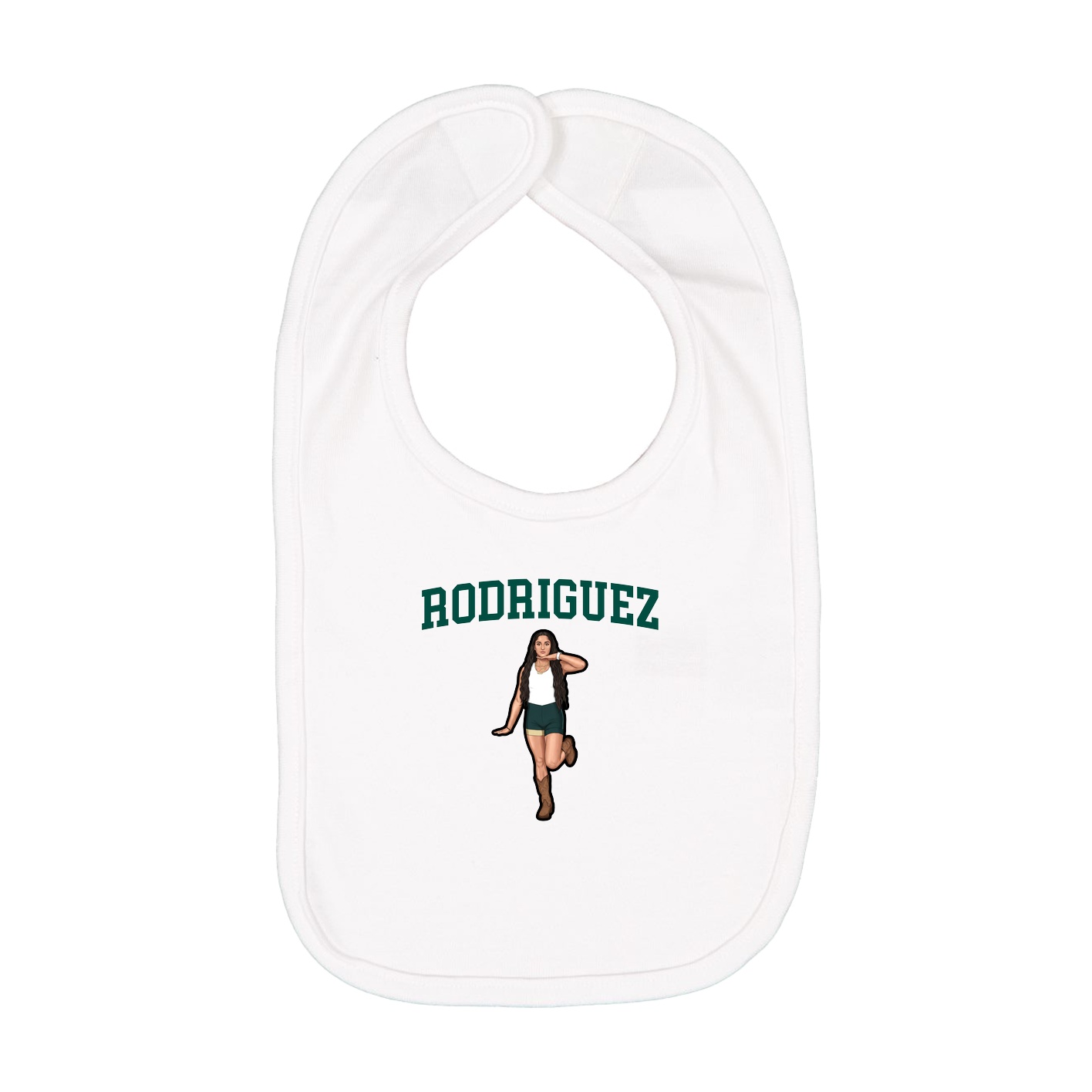 Infant Bib — Shirsey in White