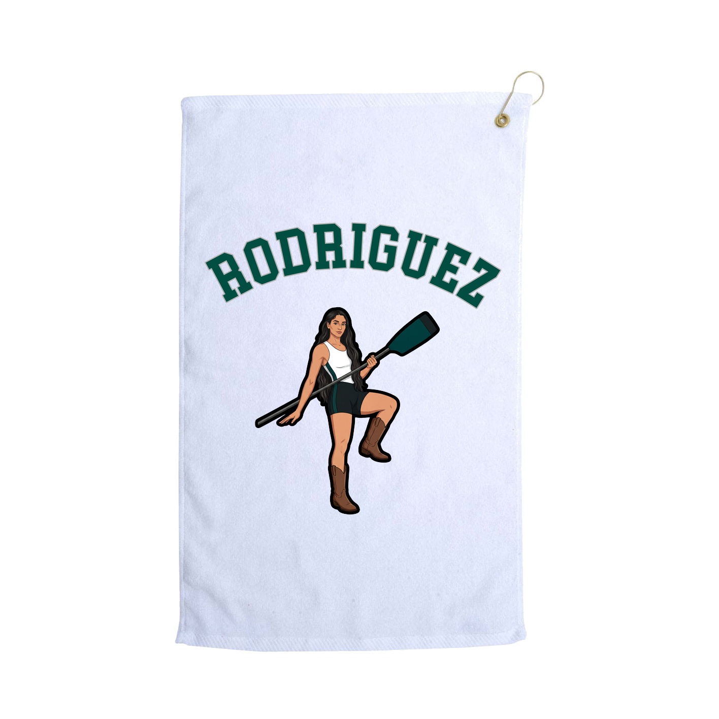 Golf Towel — Shirsey Arch in White