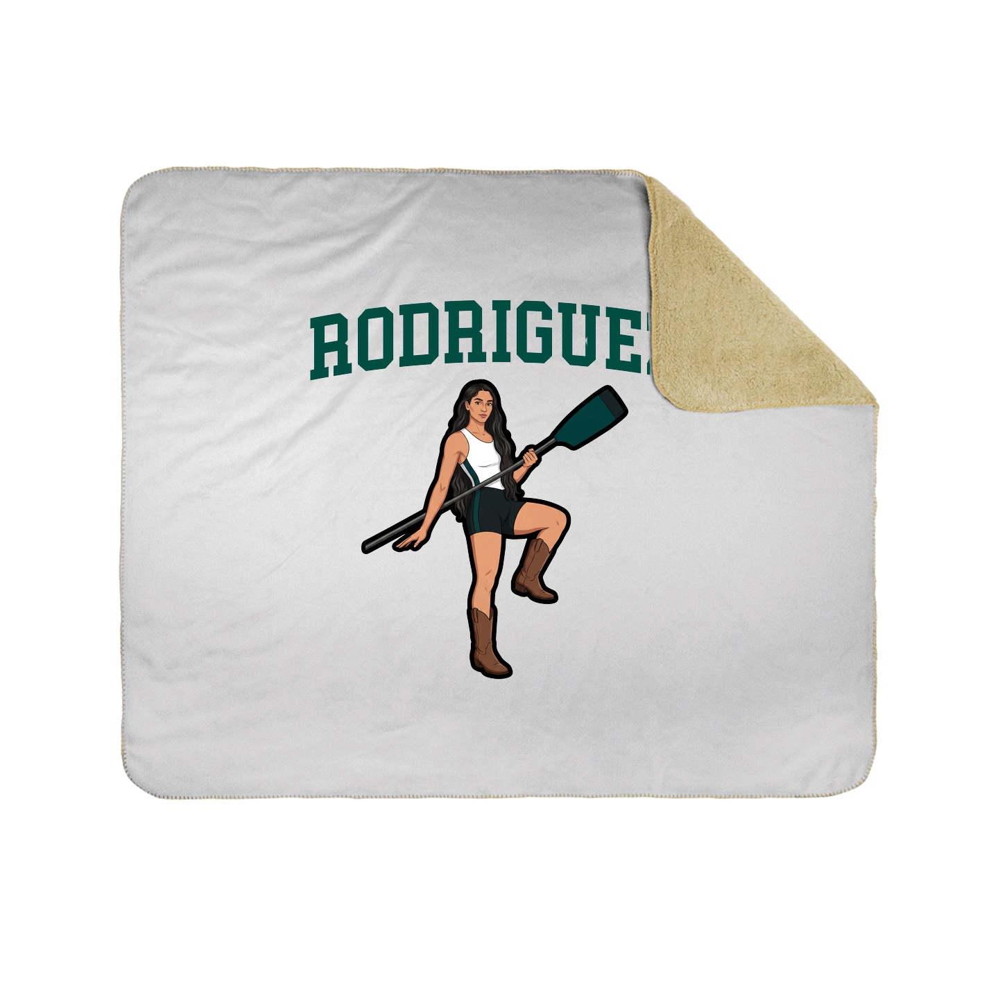 Throw Blanket — Shirsey in White