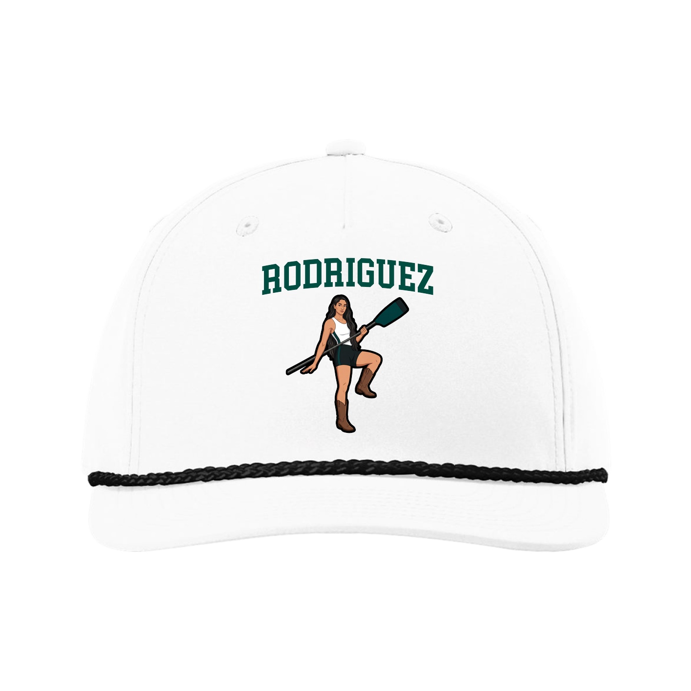 Five-Panel Classic Rope Cap — Shirsey in White