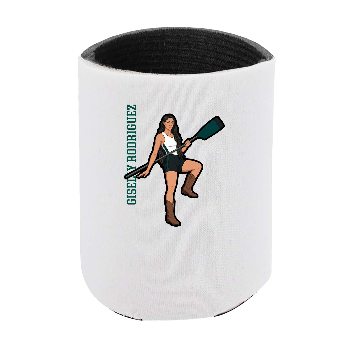 Can Holder — Name Vertical in White