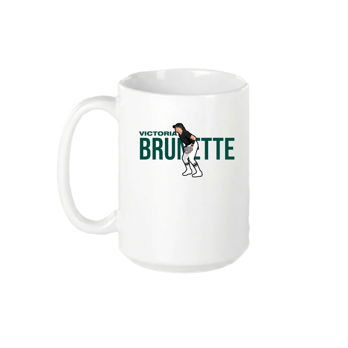 15oz Coffee Mug — Player Name in White