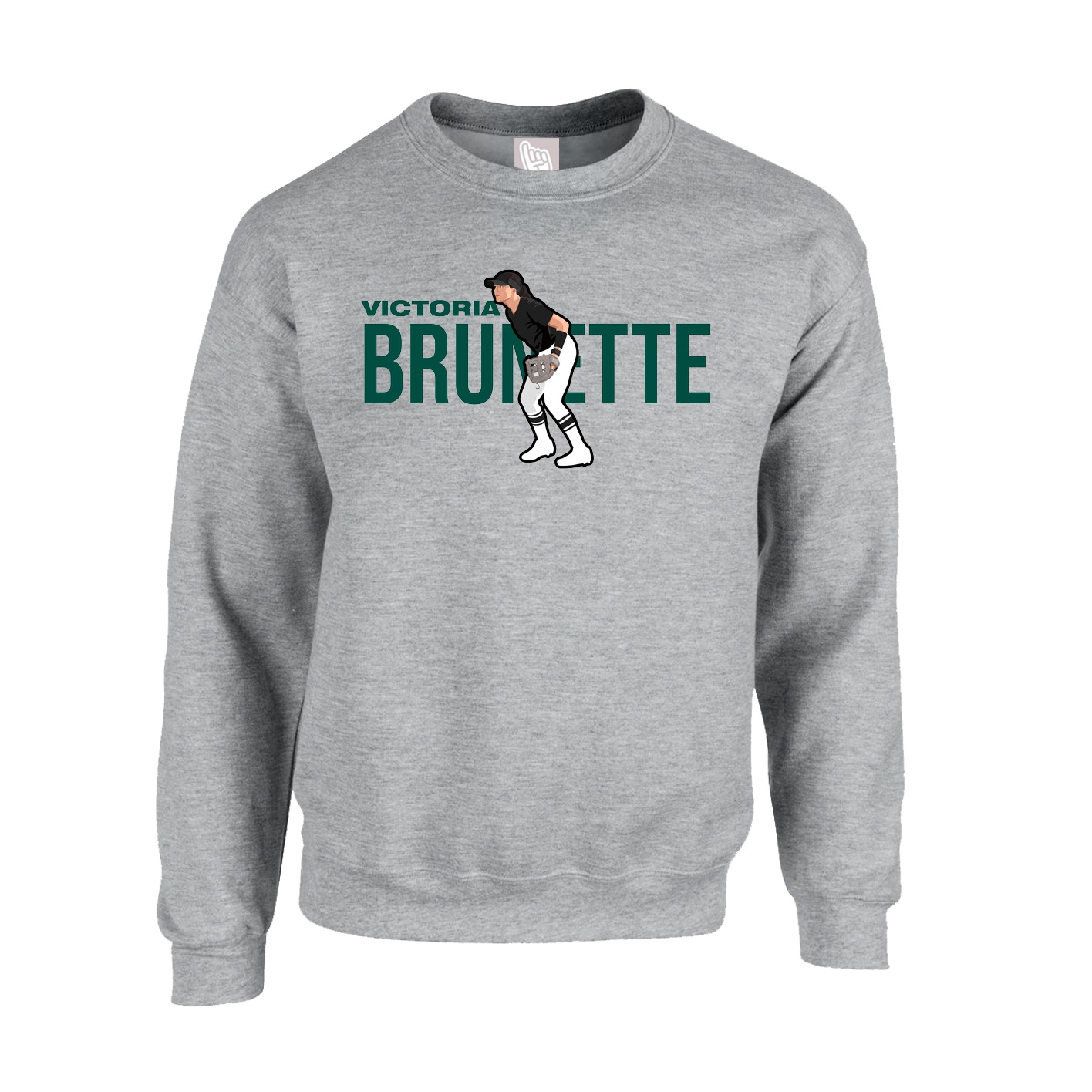 Fleece Crew — Player Name in Grey