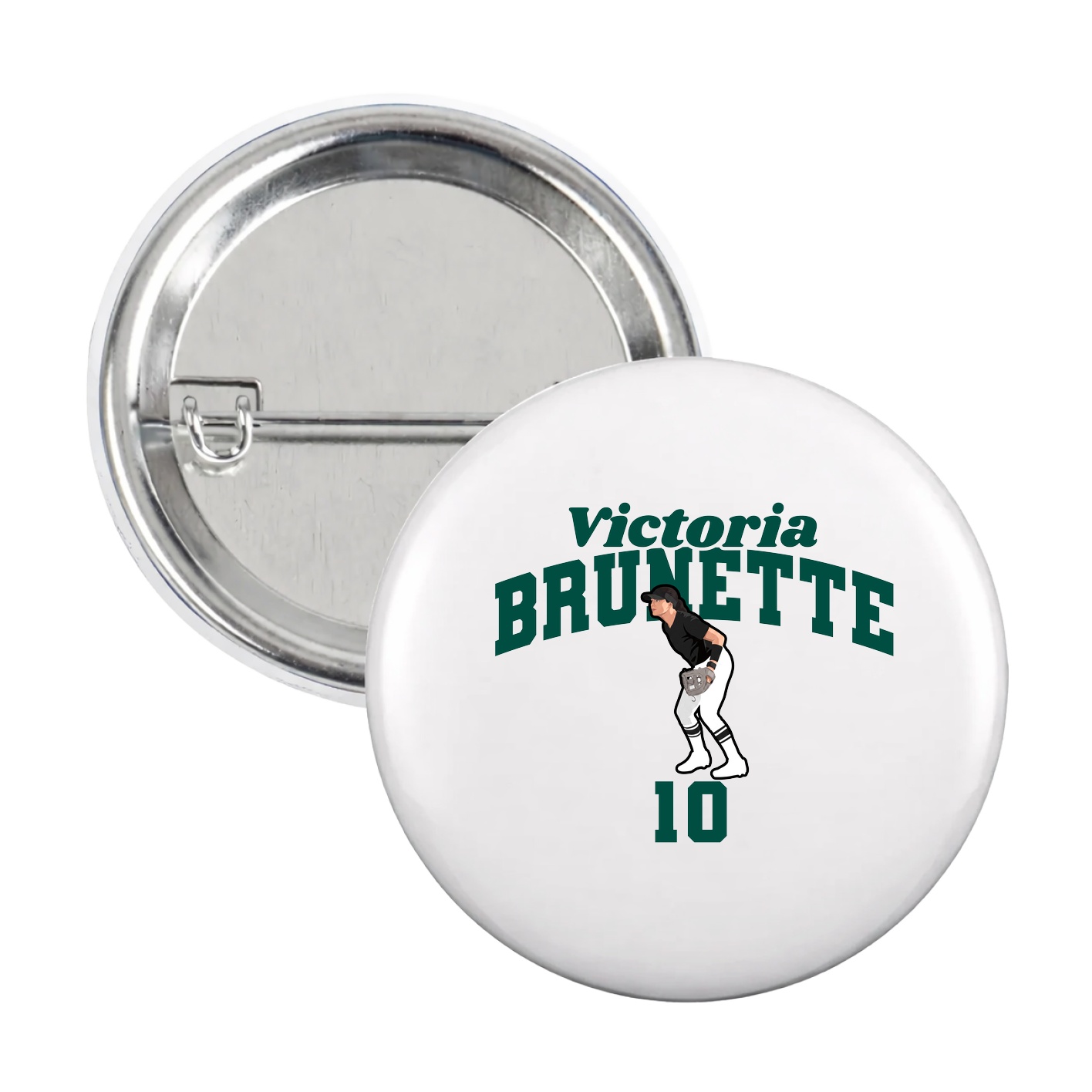 Game Day Button — Signature Arch in White