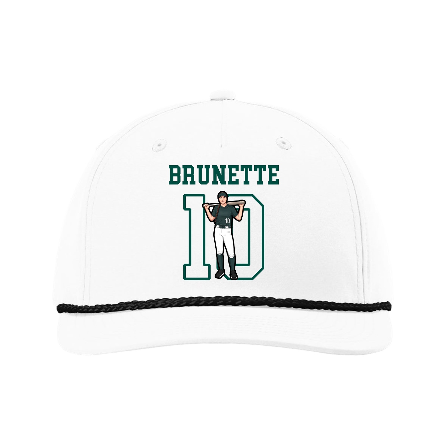 Five-Panel Classic Rope Cap — Shirsey in White