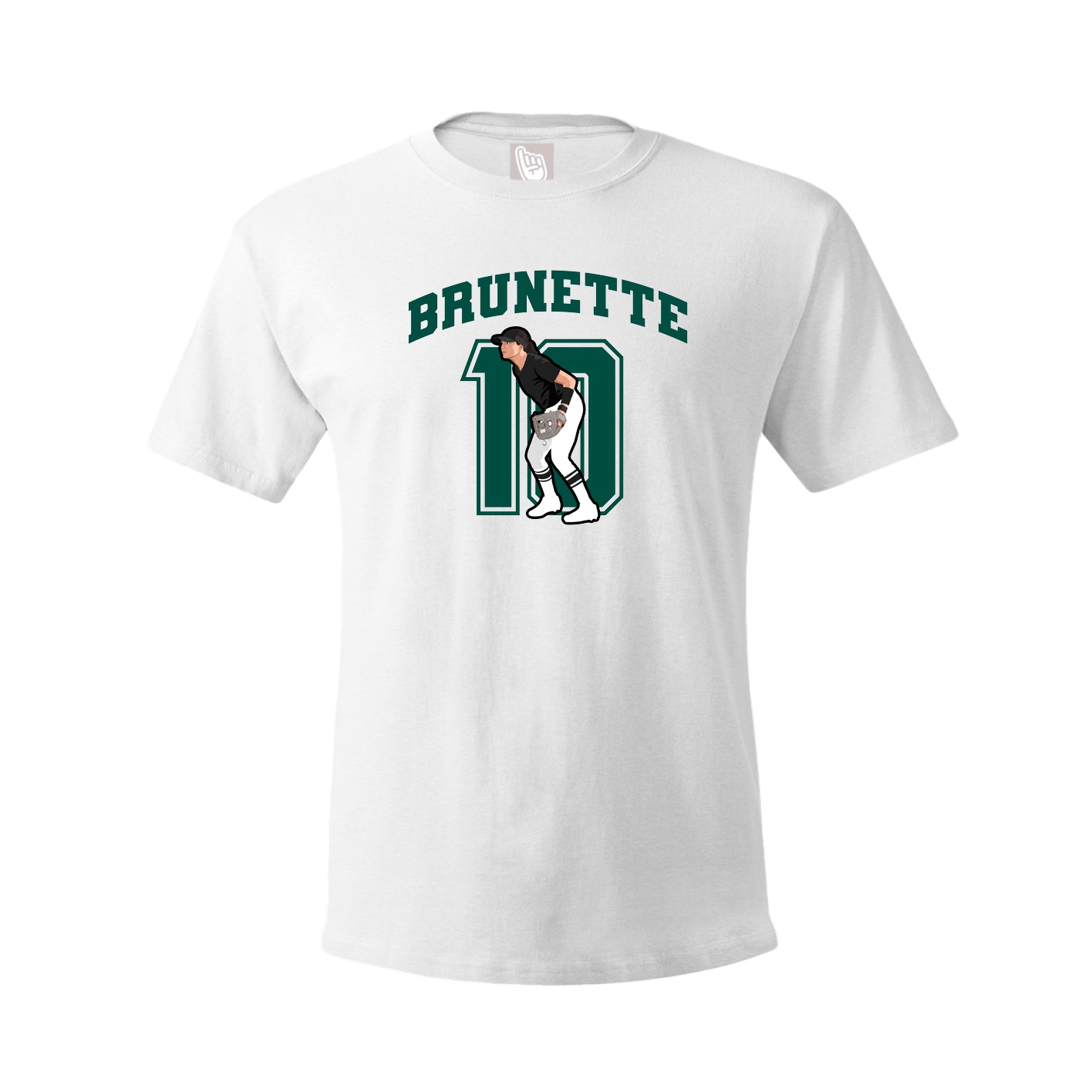Youth Tee — Number in White