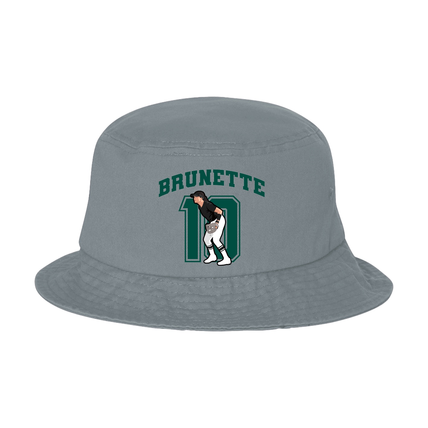 Bucket Cap — Number in Grey