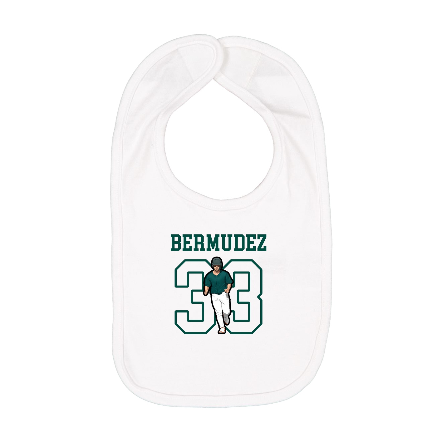 Infant Bib — Shirsey in White