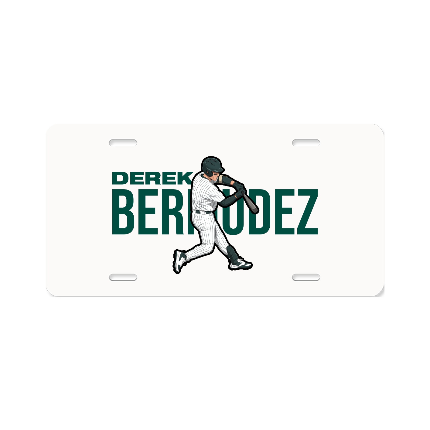 License Plate — Player Name in Classic