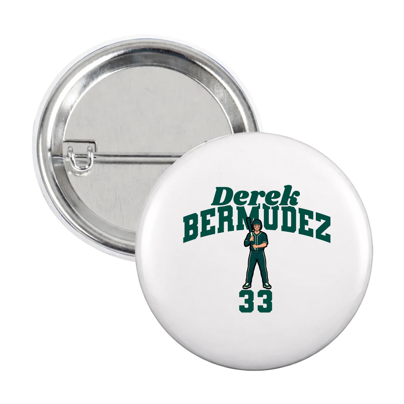 Game Day Button — Signature Arch in White