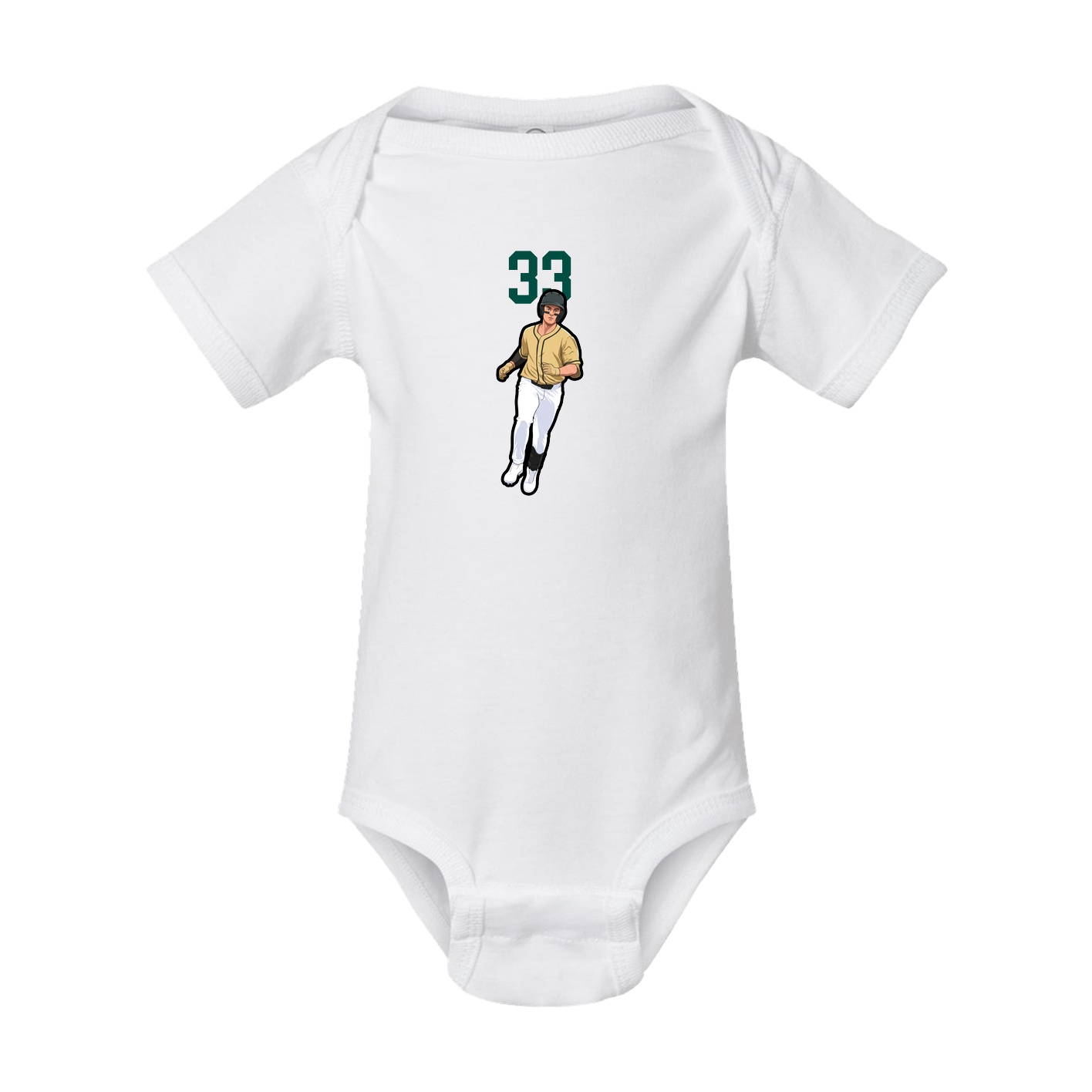 Baby Onesie — Number Top in White