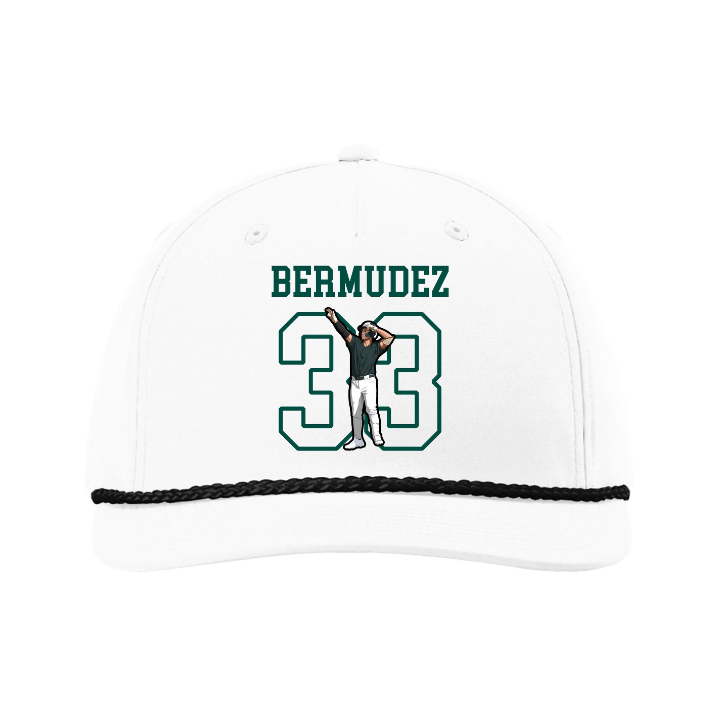 Five-Panel Classic Rope Cap — Shirsey in White