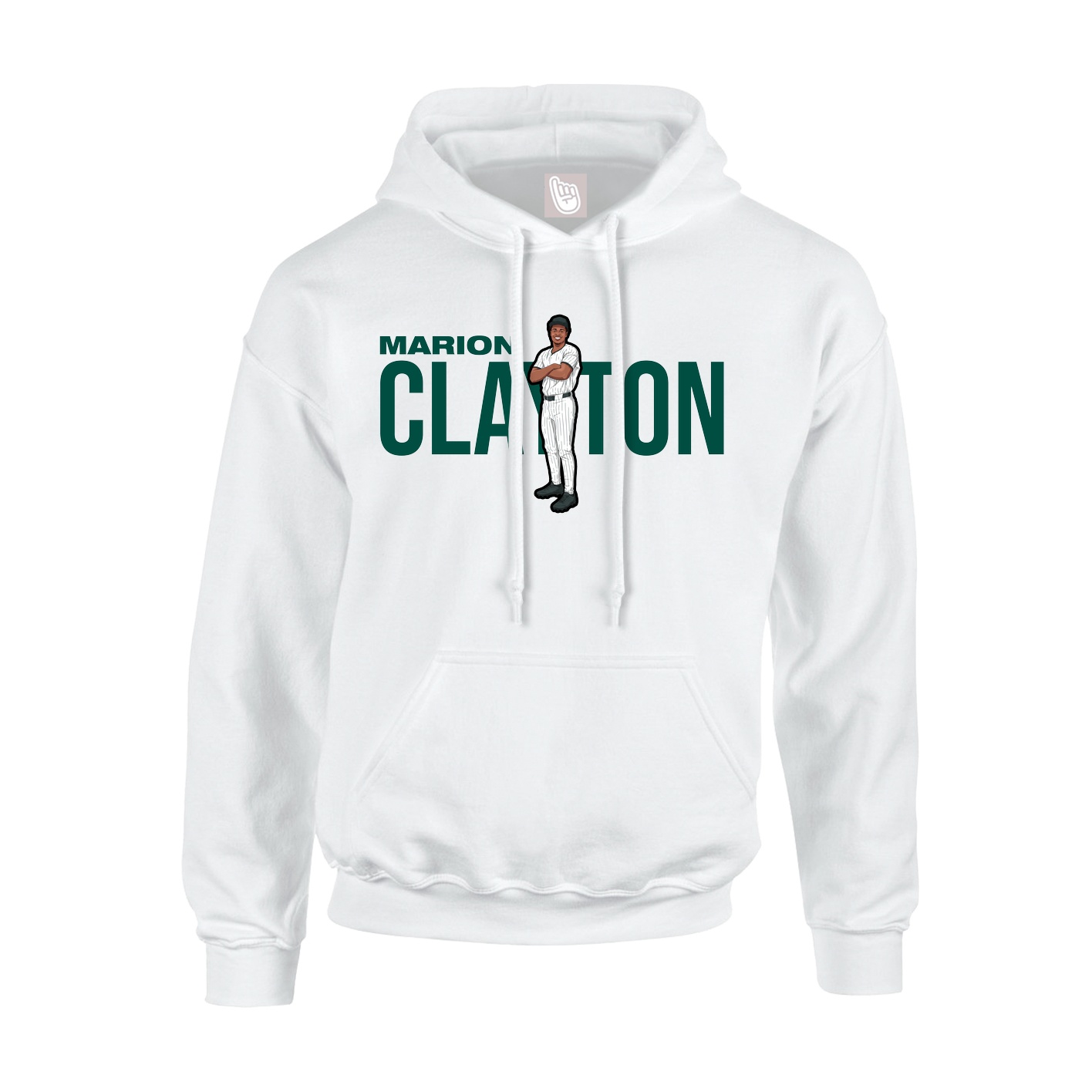 Youth Hoodie — Player Name in White