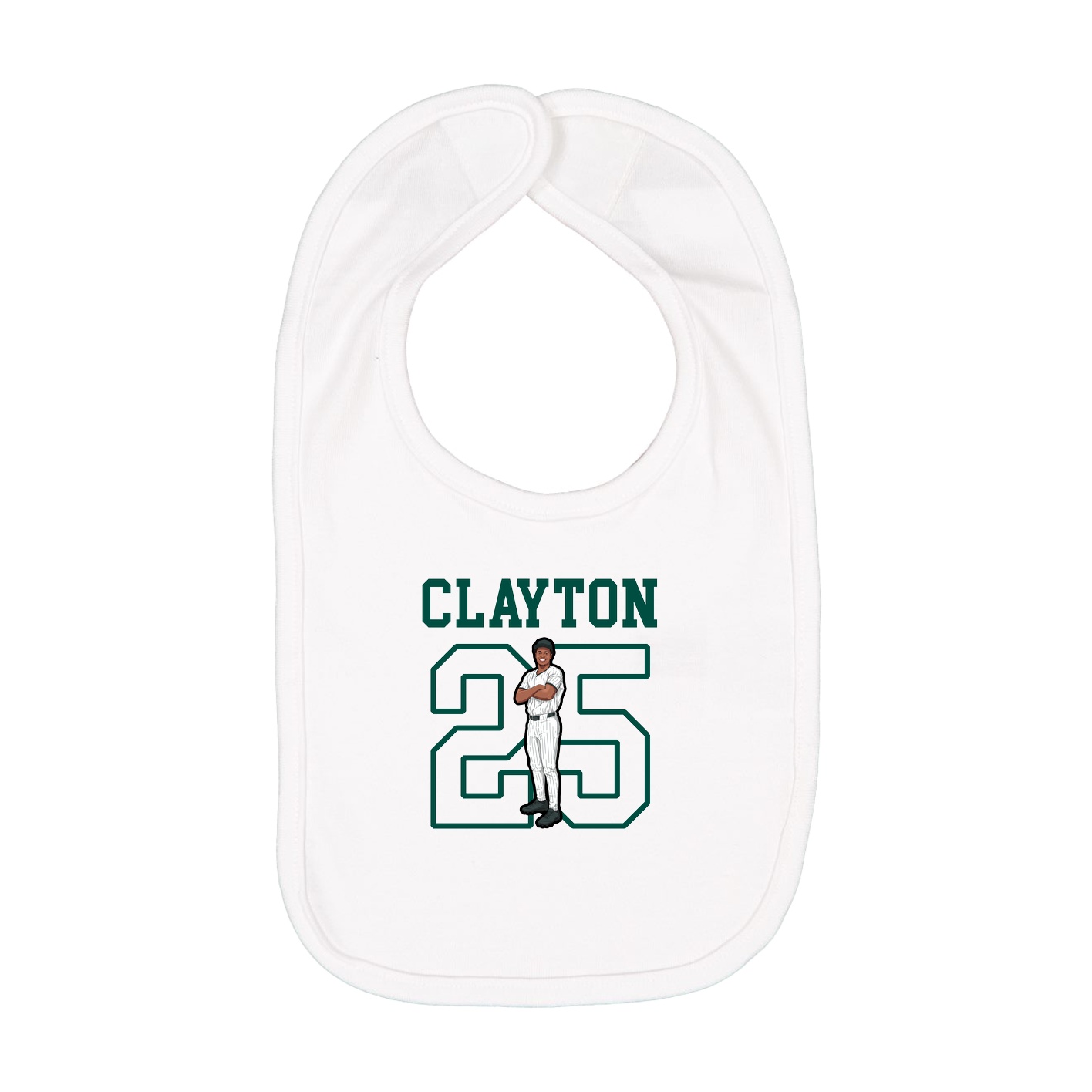 Infant Bib — Shirsey in White