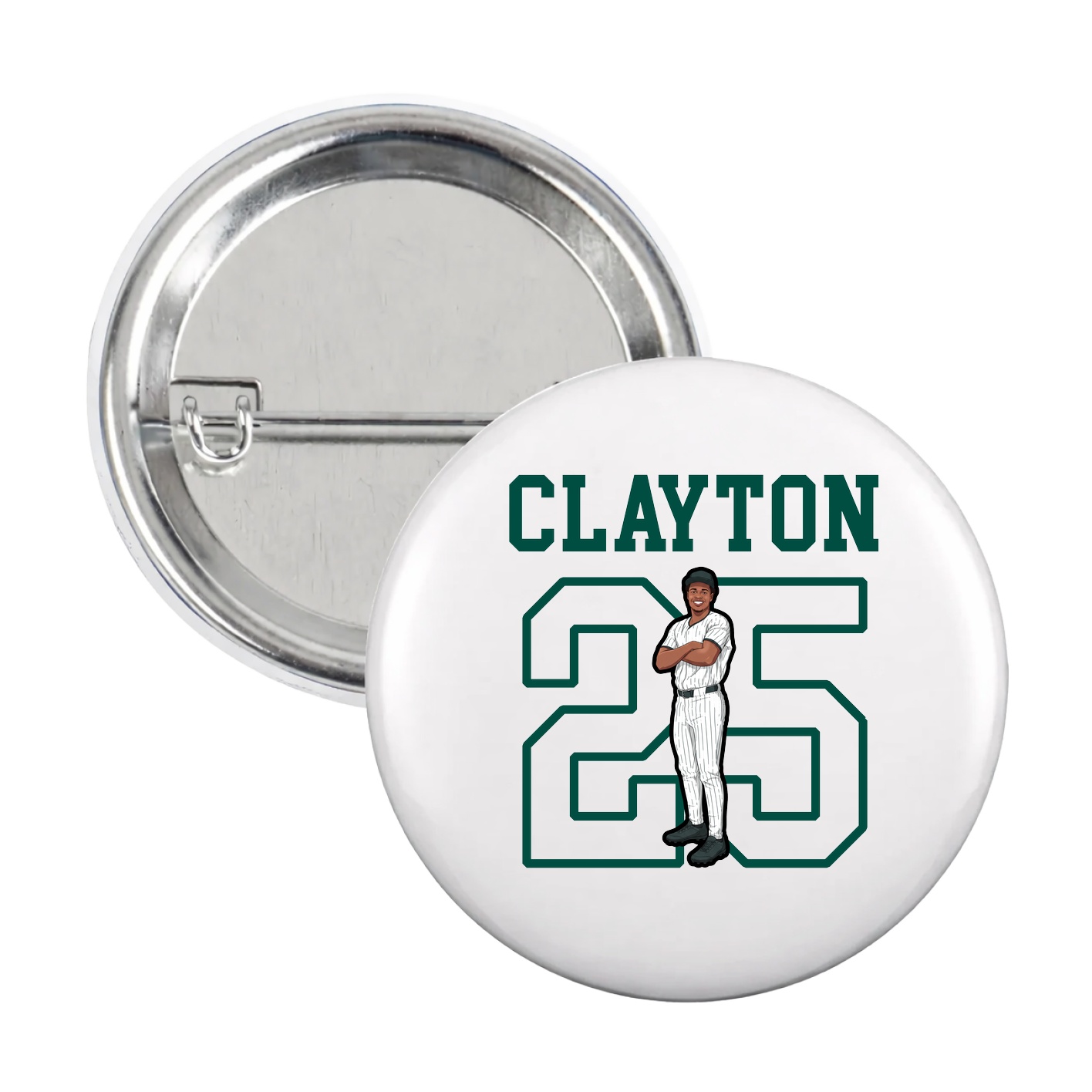 Game Day Button — Shirsey in White