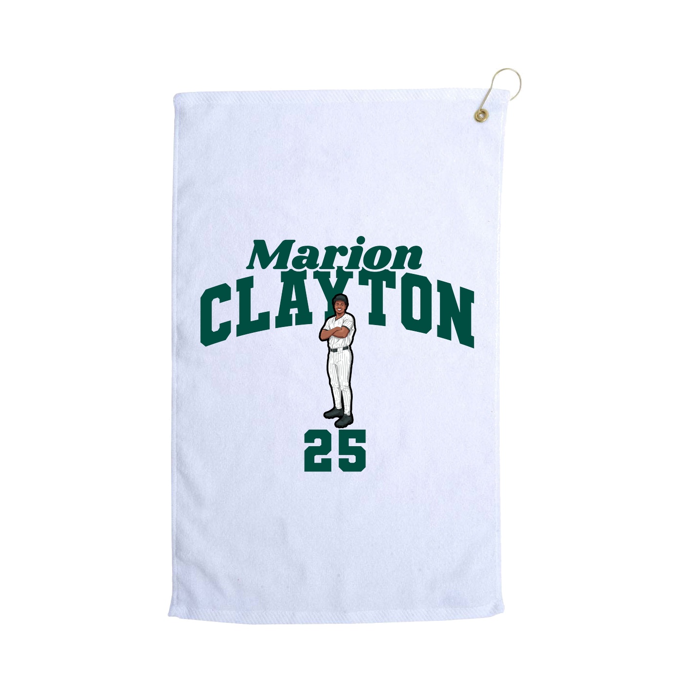 Golf Towel — Signature Arch in White