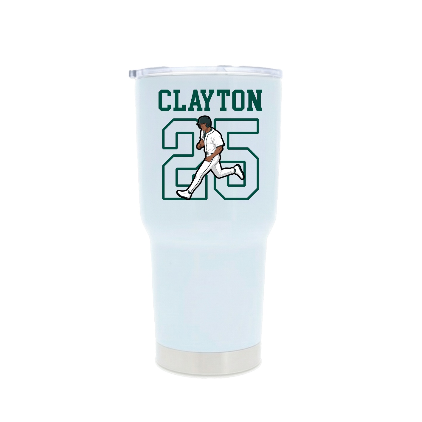 30oz Stainless Steel Tumbler — Shirsey in White