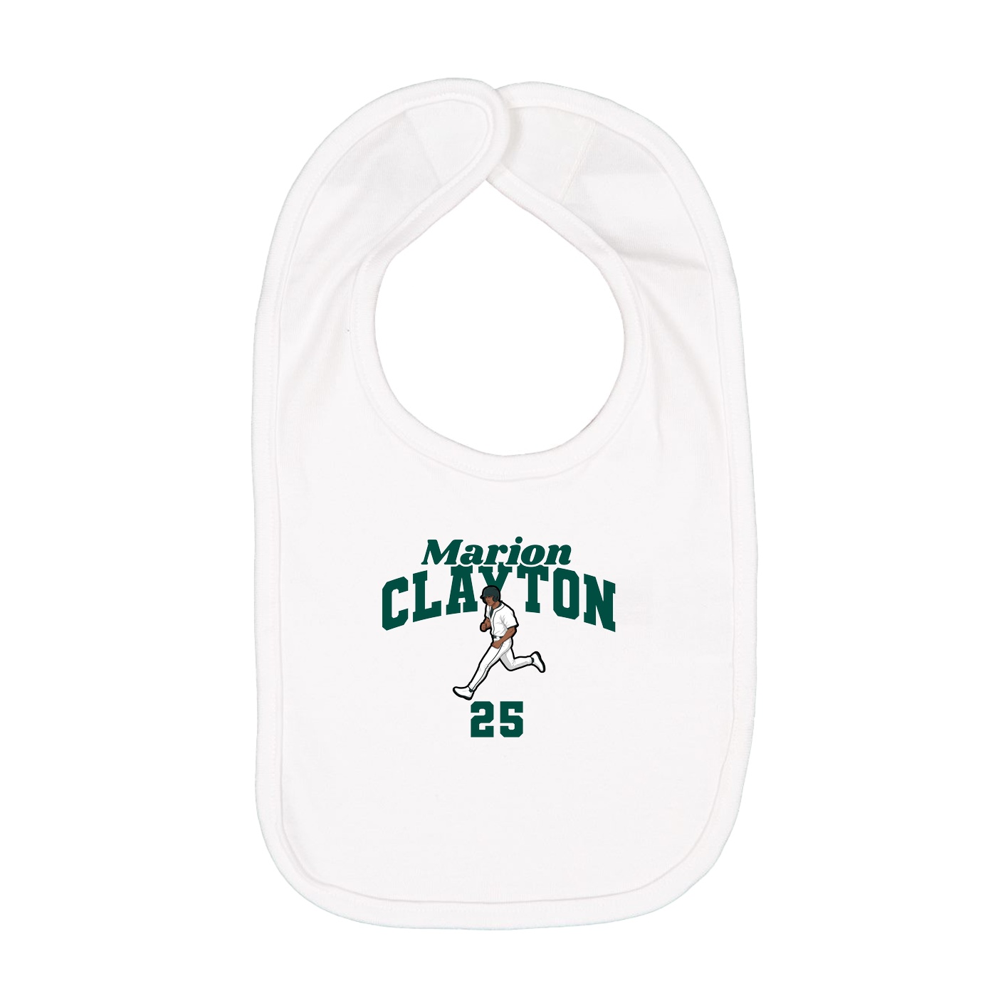 Infant Bib — Signature Arch in White