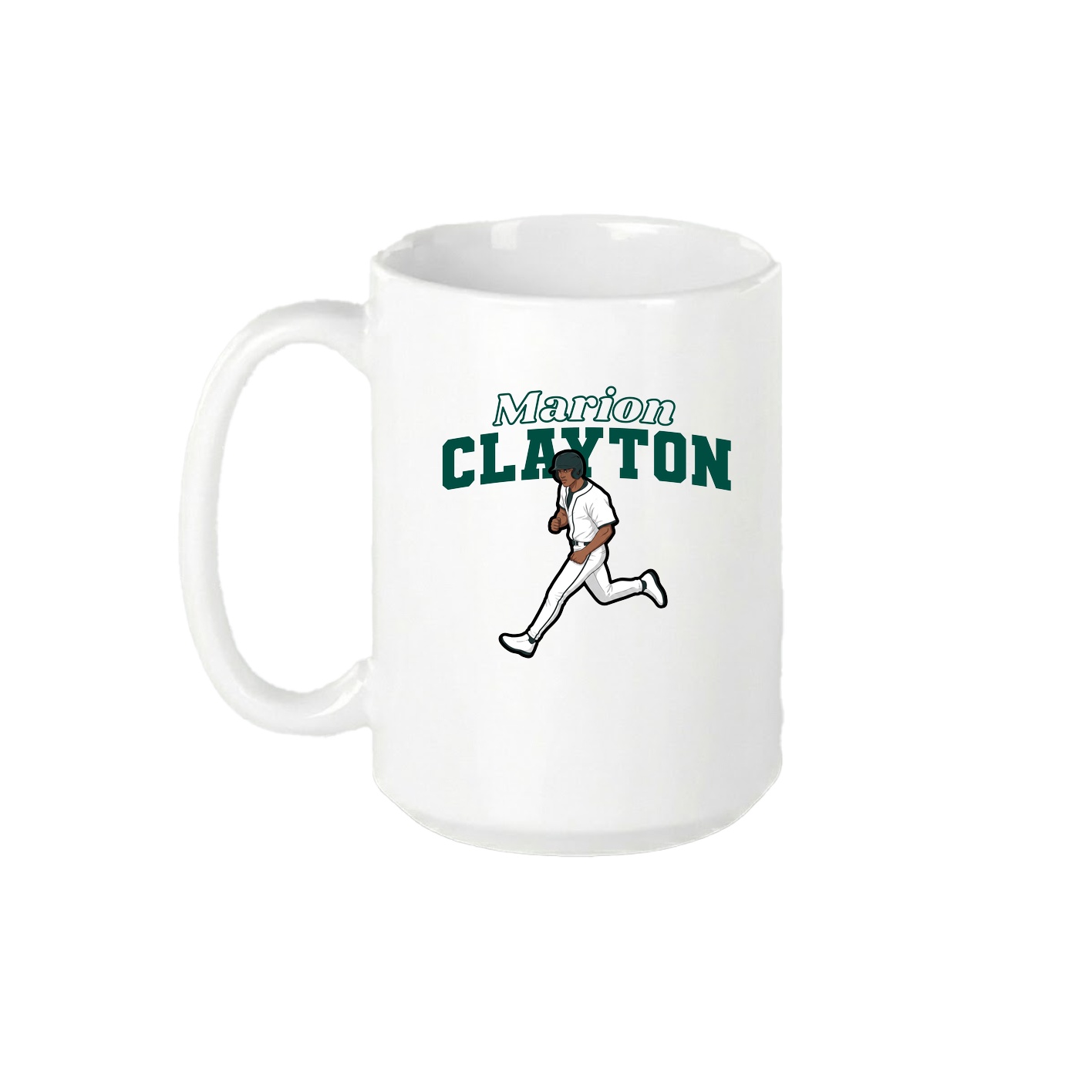 15oz Coffee Mug — Name Arch in White