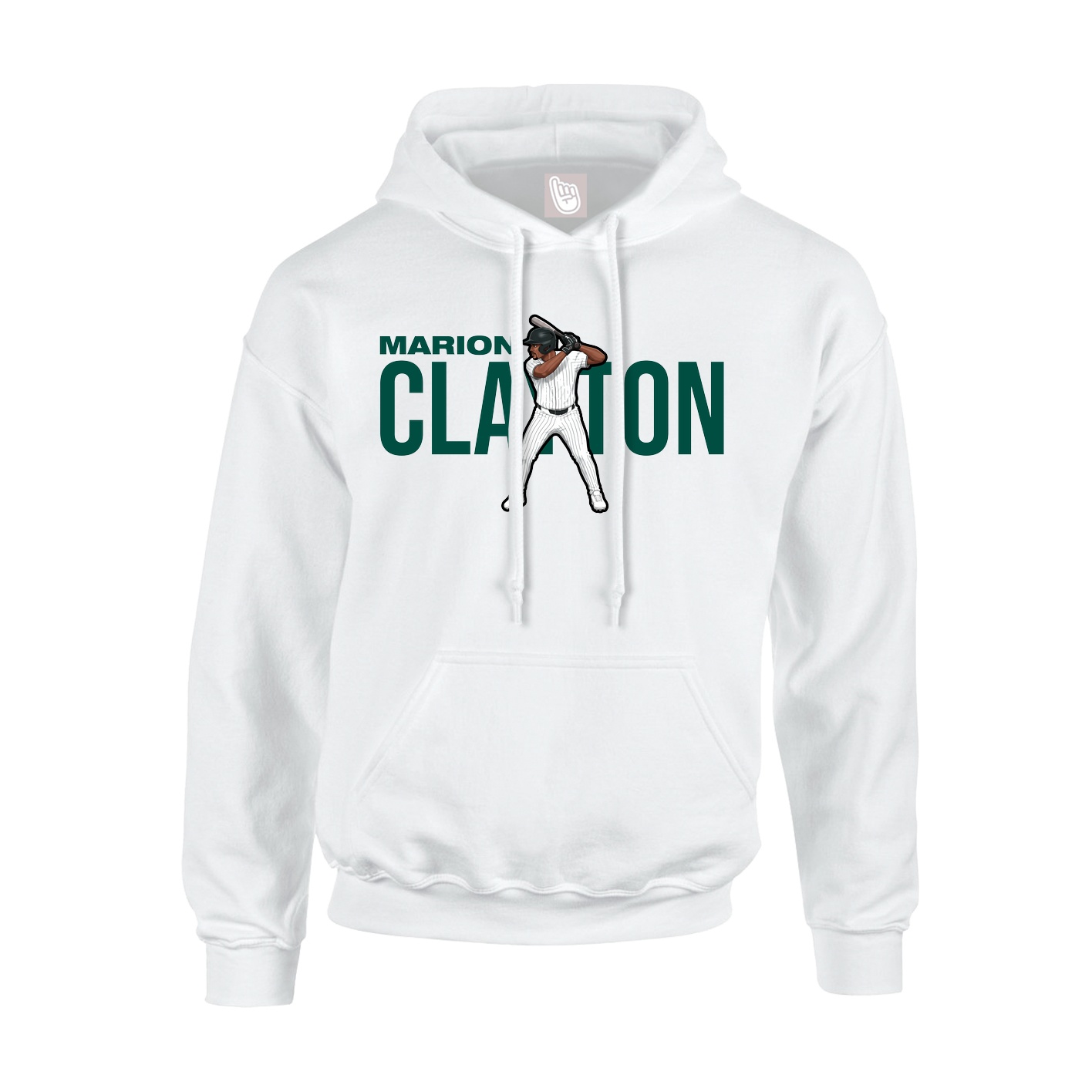 Youth Hoodie — Player Name in White