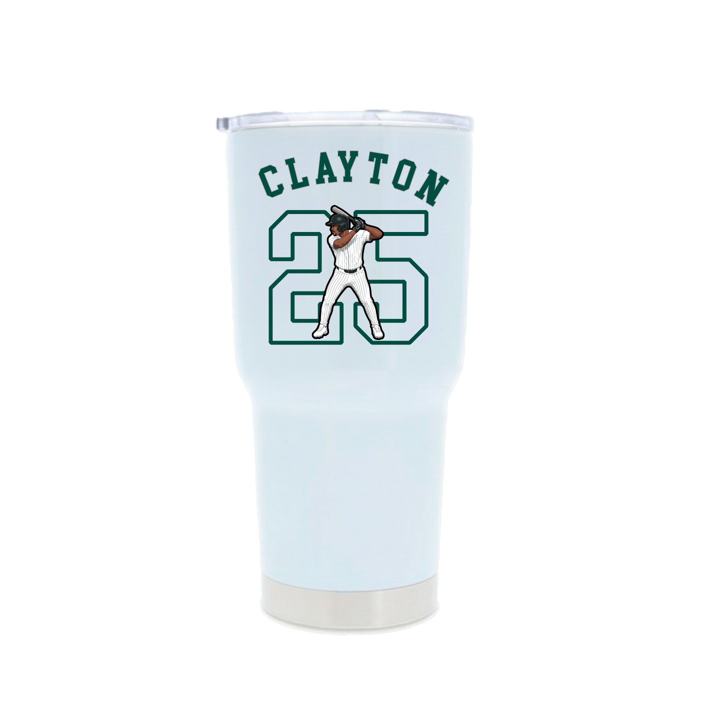 30oz Stainless Steel Tumbler — Shirsey Arch in White