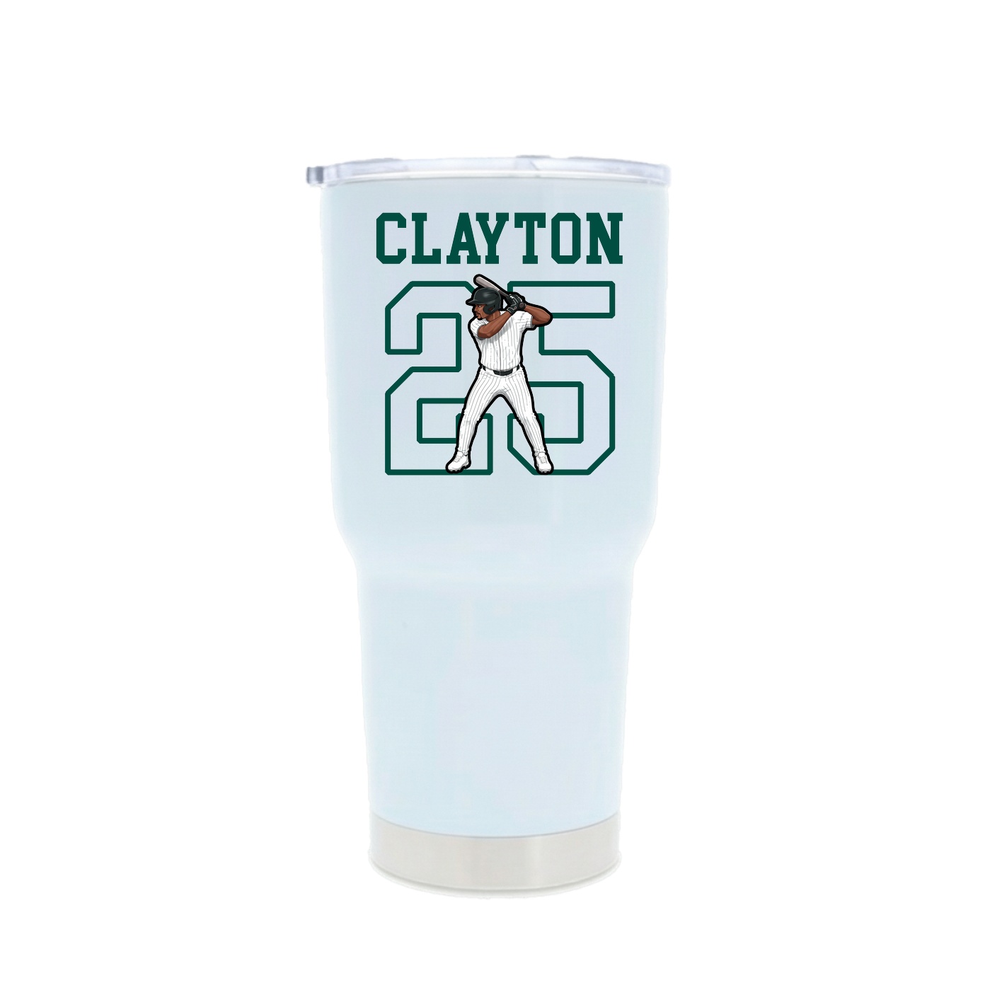 30oz Stainless Steel Tumbler — Shirsey in White
