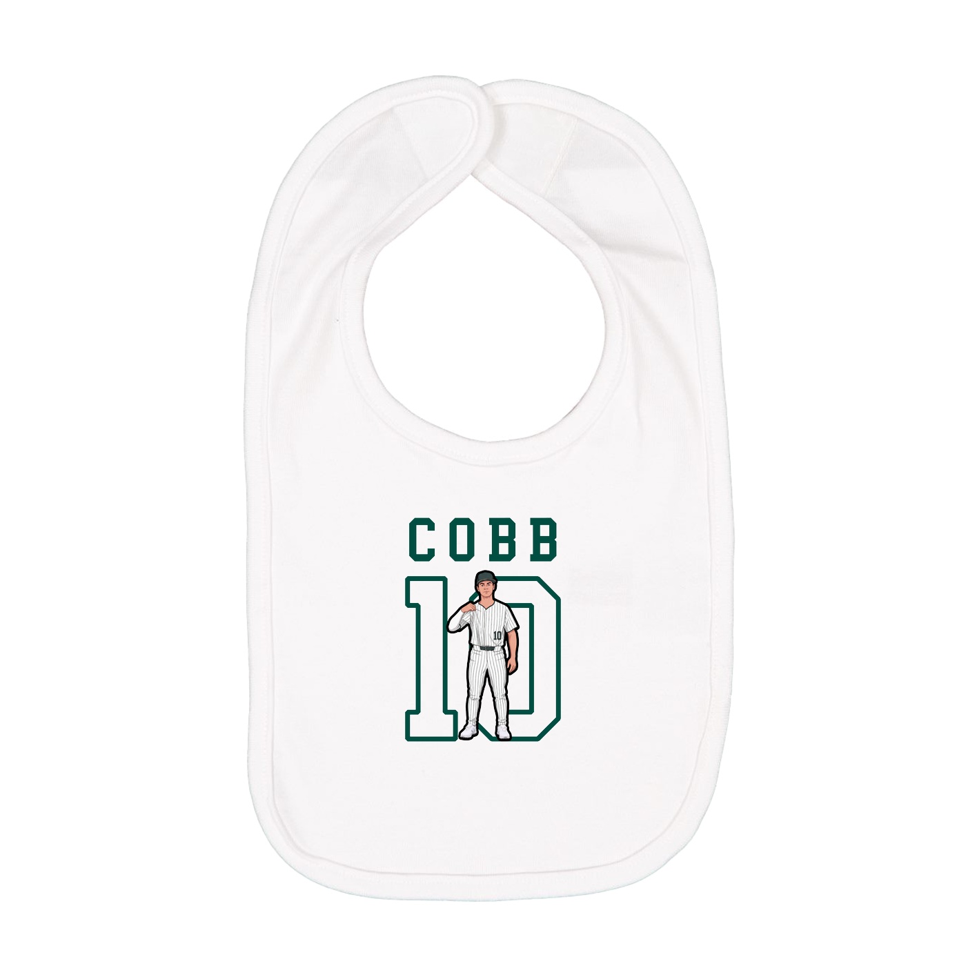 Infant Bib — Shirsey in White
