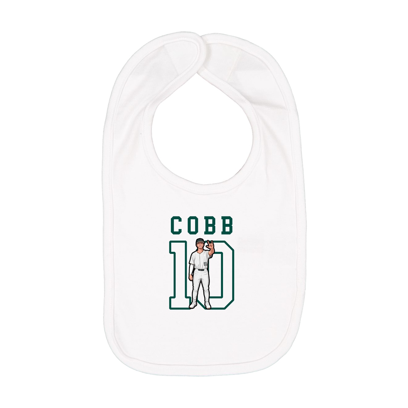 Infant Bib — Shirsey in White