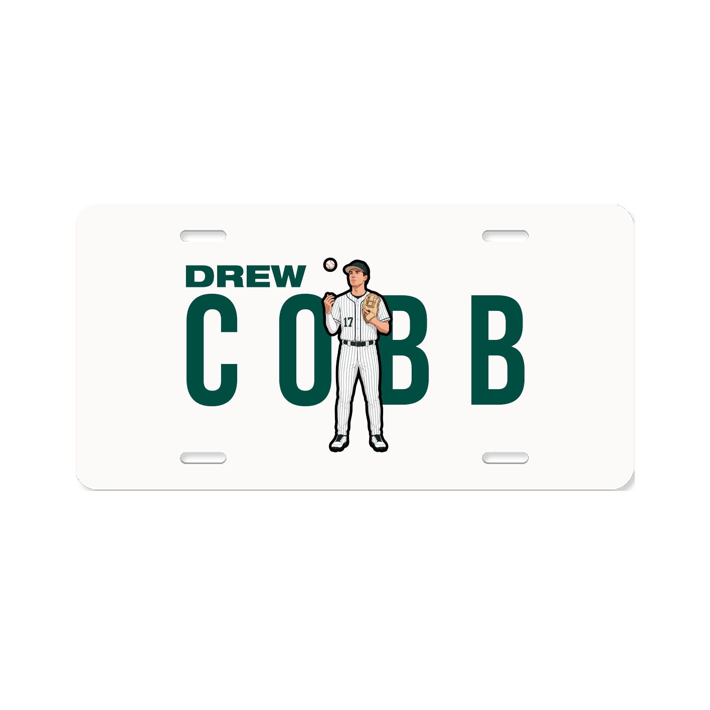 License Plate — Player Name in Classic