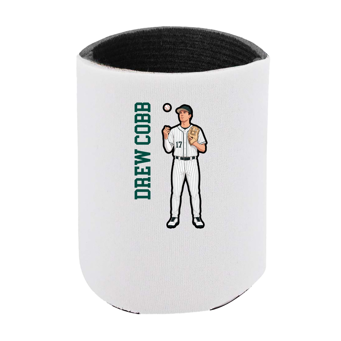 Can Holder — Name Vertical in White