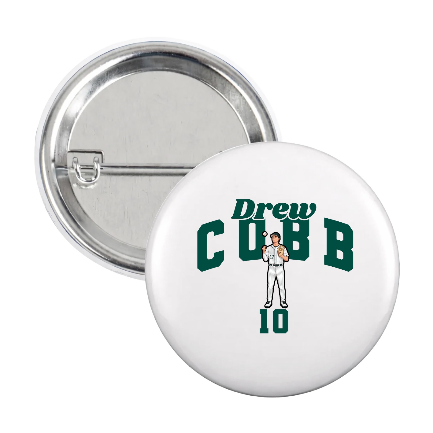 Game Day Button — Signature Arch in White