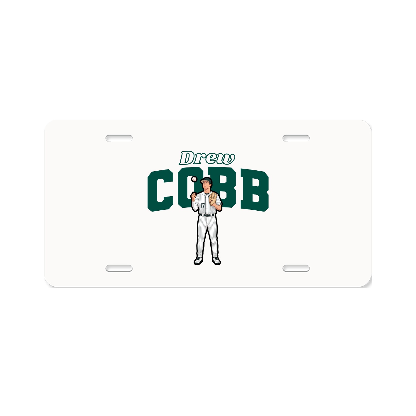 License Plate — Name Arch in Classic