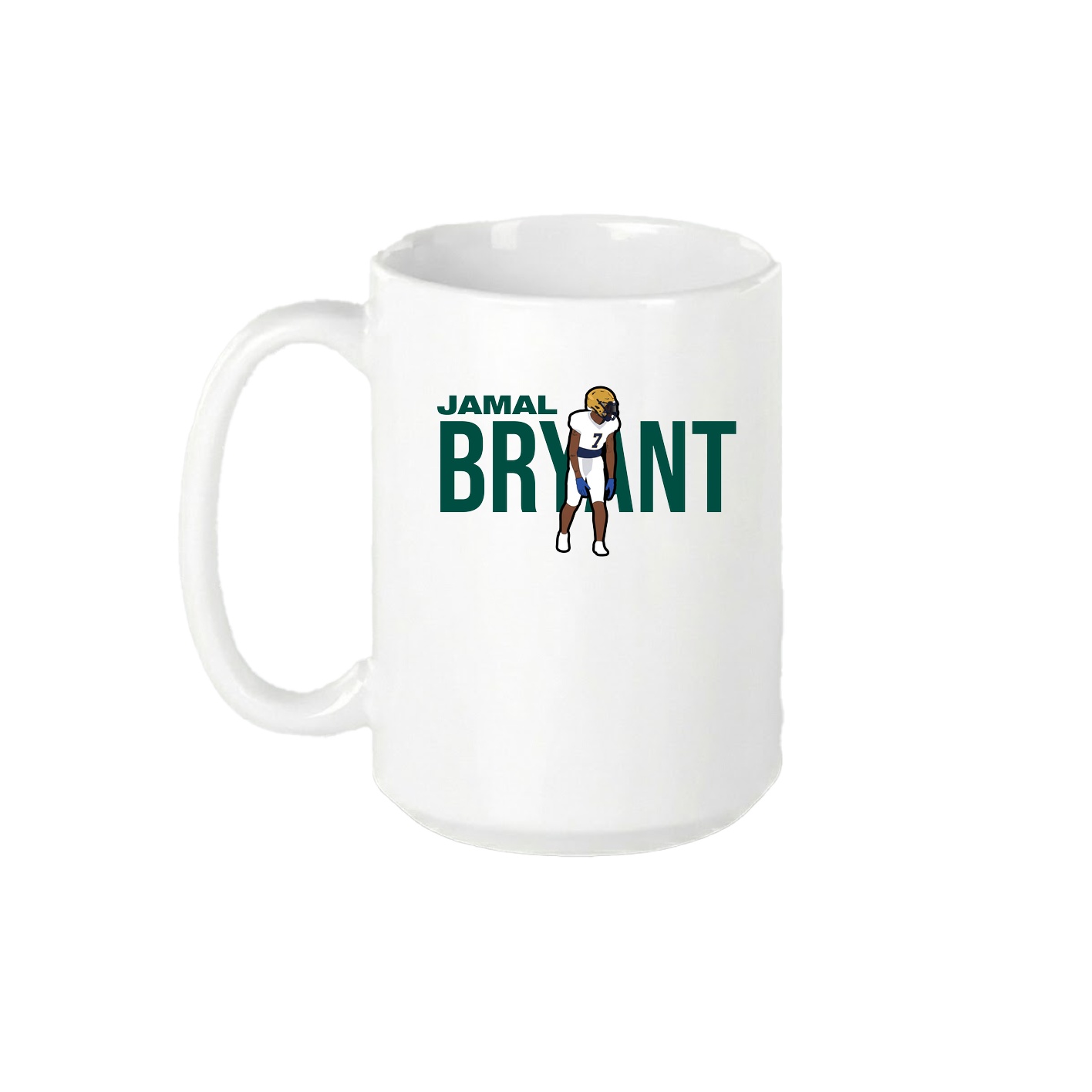 15oz Coffee Mug — Player Name in White