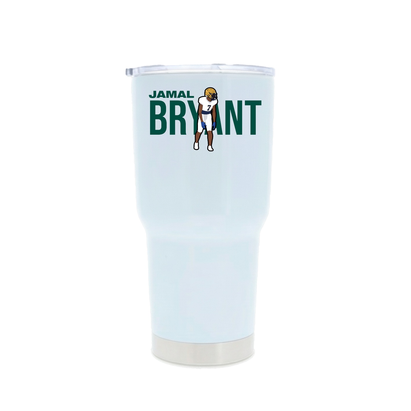 30oz Stainless Steel Tumbler — Player Name in White
